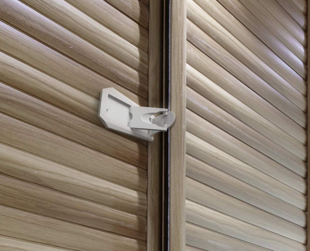 Sliding Glass Patio Door Lock Child Safety Lock for Windows, 2 Pack