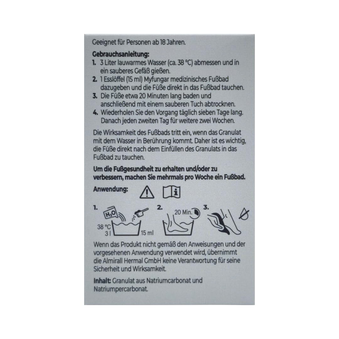 Medizinisches Fußbad 250 g, Fußpflege bei Hornhaut, Fußpilz, Fersenrissen (3x)