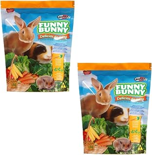 Ração Funny Bunny Delícias Da Horta - 1,8 Kg - 2 Unidades