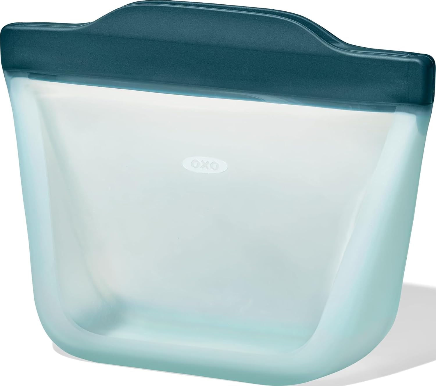 OXO Good Grips Silicone Reusable Bag - Stand-Up Snack (12 oz), Lagoon