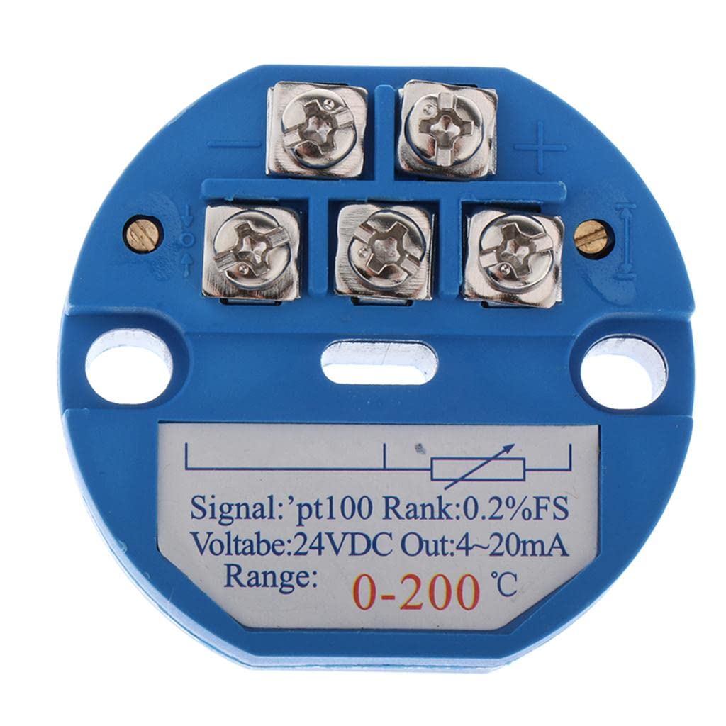 ATORSE Temperature Sensor Transmitter Module 24VDC 4-20MA PT100 SBW 0-200 Degree-image-38