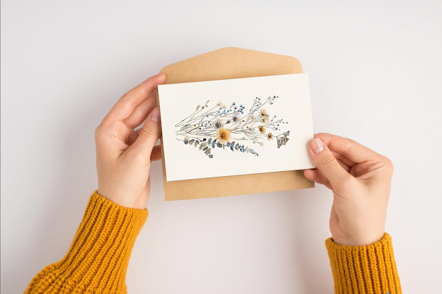 Blank Note Cards,Blank Cards and Envelopes 4x6”,Set of 20 Floral Design Blank Greeting Cards with Envelopes and Stickers for All Occasions - Image 5