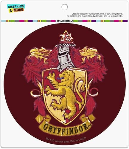 Harry Potter Gryffindor pintado cresta automotriz coche refrigerador Locker vinilo círculo imán