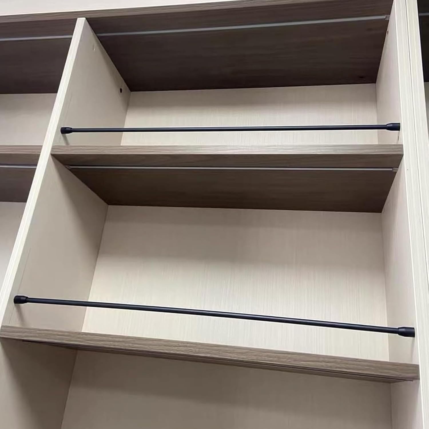 15 Pcs Wardrobe Wire Fence Guard Rail, Anti-Fall Shelf Rod for Shoe Rack & Bookcase, Versatile Entryway Fence Set (81cm/32in) - Durable & Stylish Storage Solution,15pack,81cm/32in