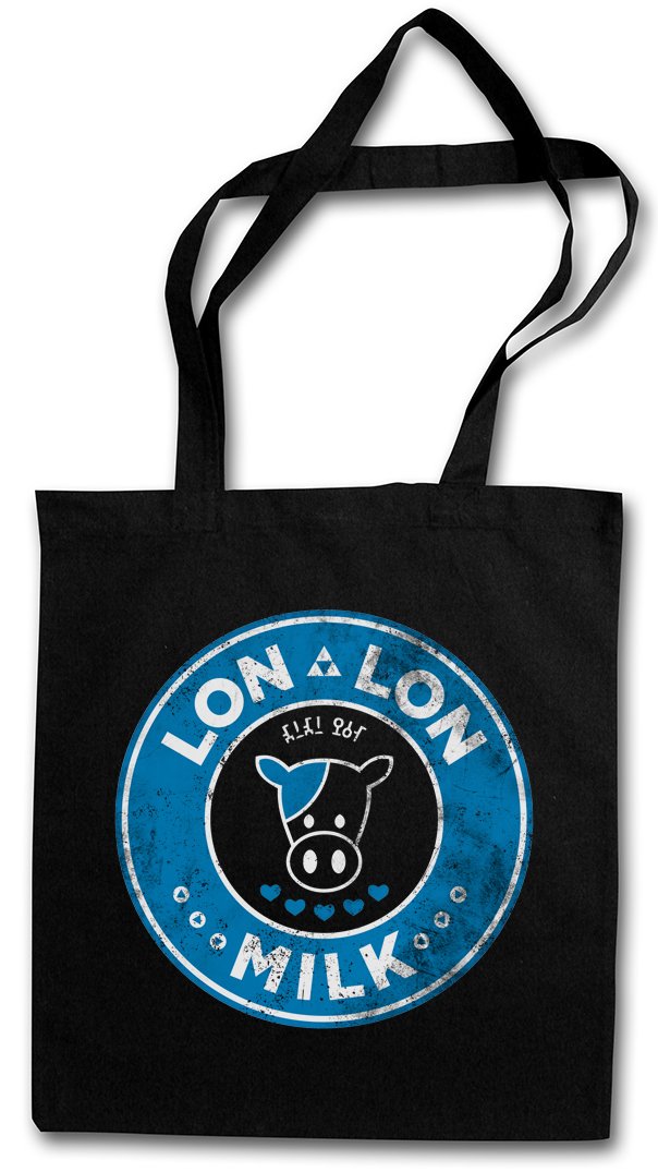 Urban Backwoods 'Lon Lon Milk' Hipster Bag – Baumwoll-Einkaufstasche Mit Premium-Druck, 38x42 Cm