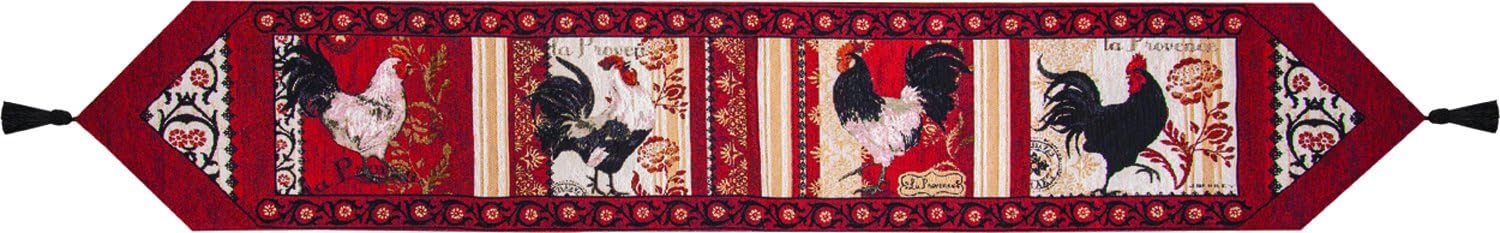 Manual Woodworkers and Weavers La Provence Roosters Runner (TLPR72)