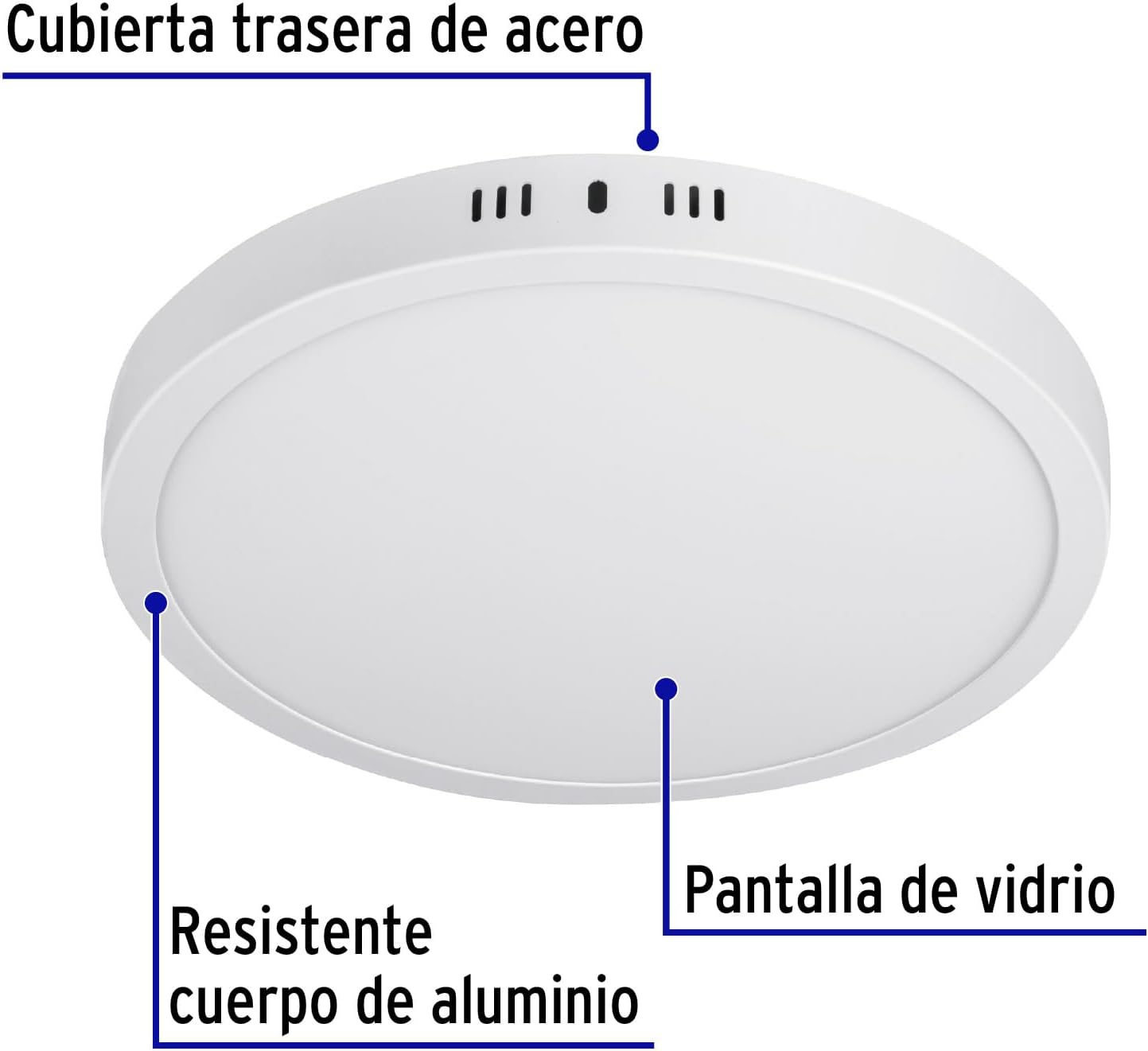 Volteck PLA-209L components: aluminum body, steel back cover, glass screen