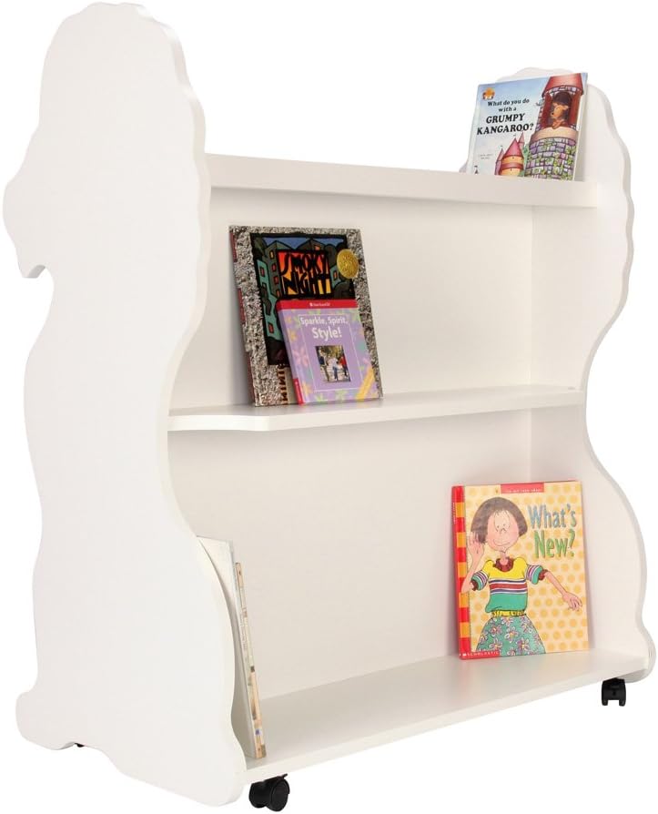 Promo 40% OFF Ace Baby Furniture Lion Mobile Double-Sided Bookcase, White