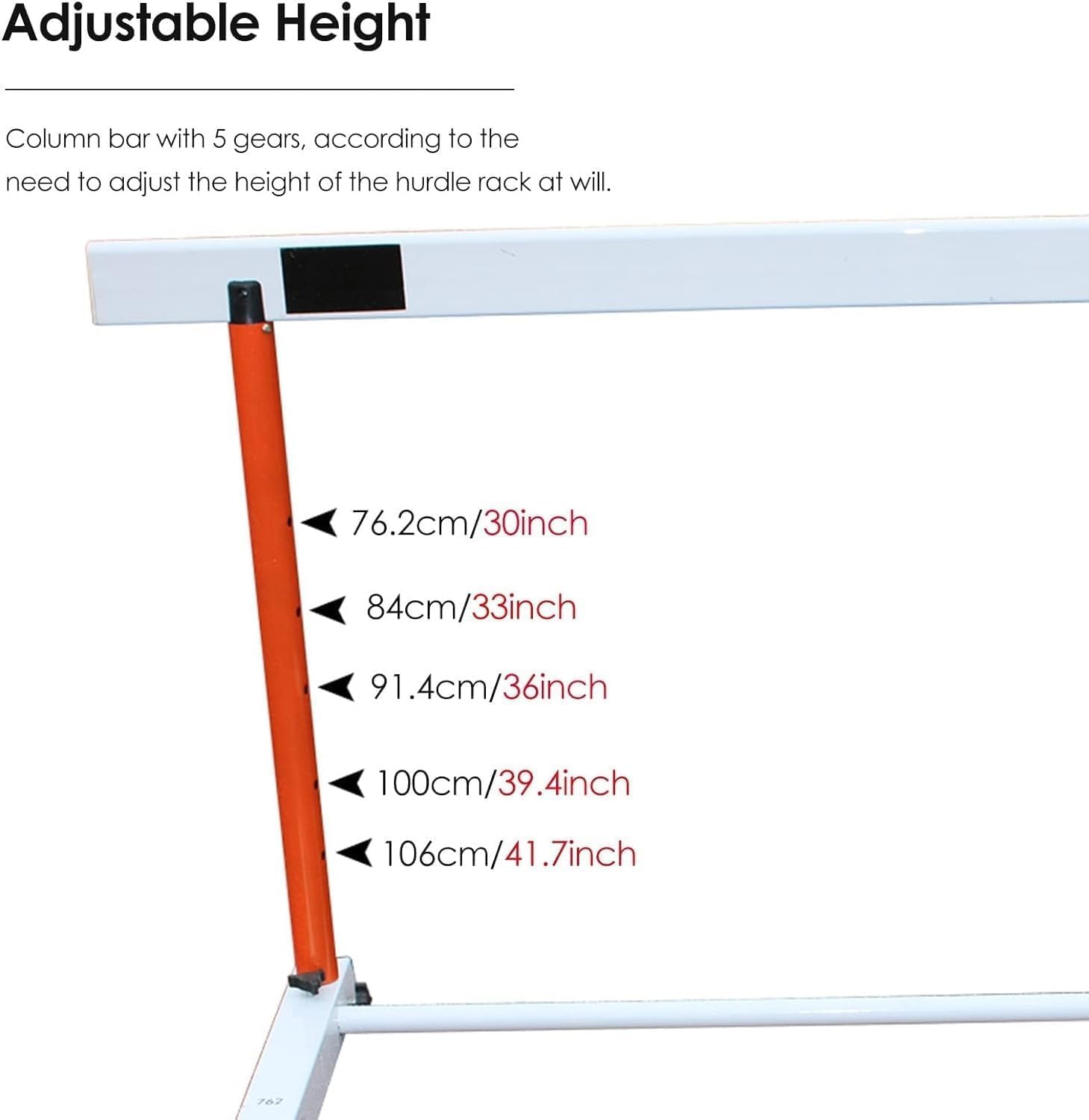 Adjustable Speed Hurdles for Track and Field Training - Professional Practice Equipment for Athletes, Height and Angle Customizable Hurdle Set