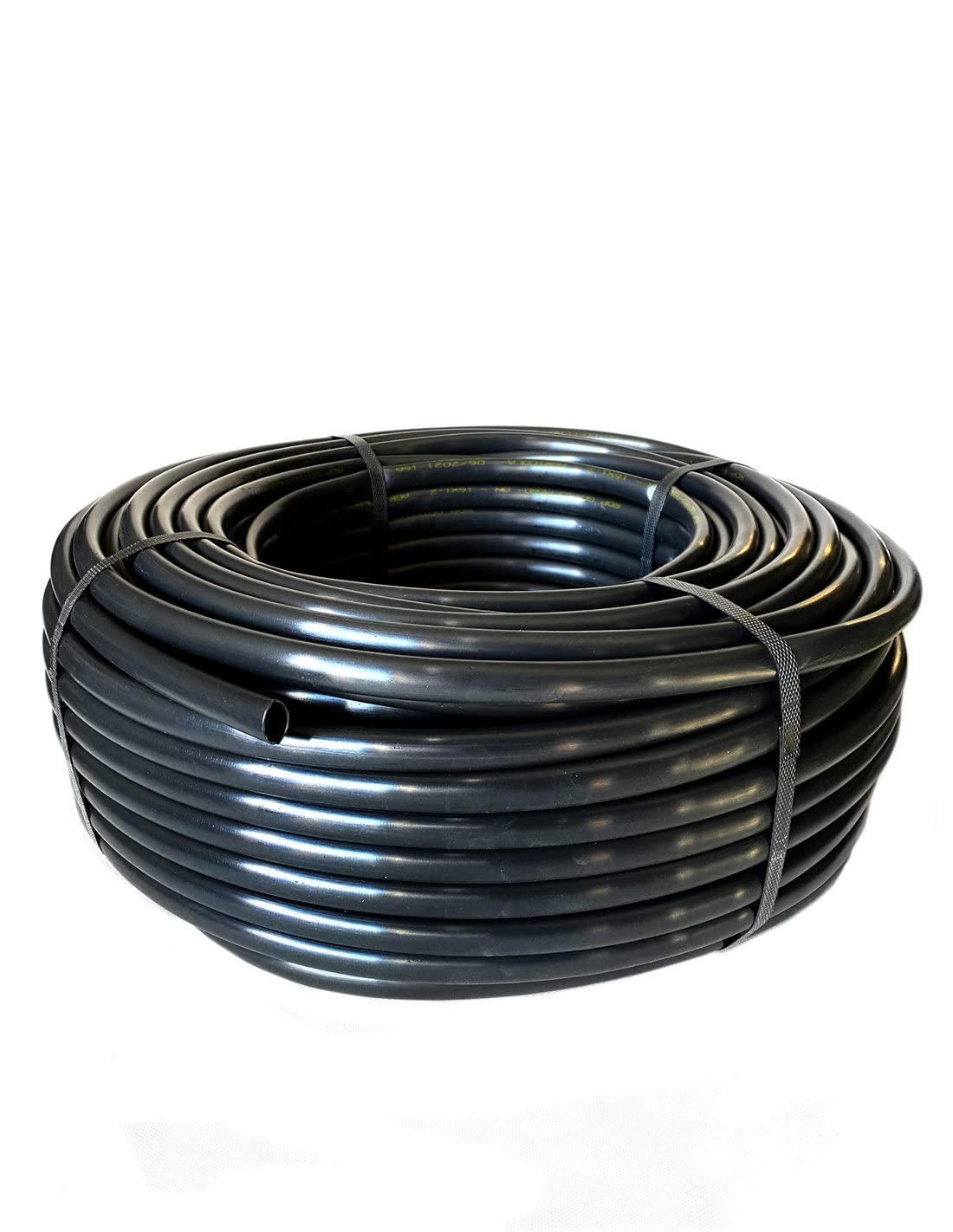 JARDIN202 - Tuberia de Riego por Goteo 16 mm | Sin goteros | Negra lisa | Rollo de 250 metros