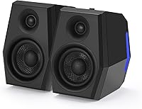Sanyun SW209 36W Gaming PC Speakers: DSP 3 Modes, 24bit USB DAC, Bluetooth 5.2, RGB Lights for Immersive Game/Movie/Music Sound