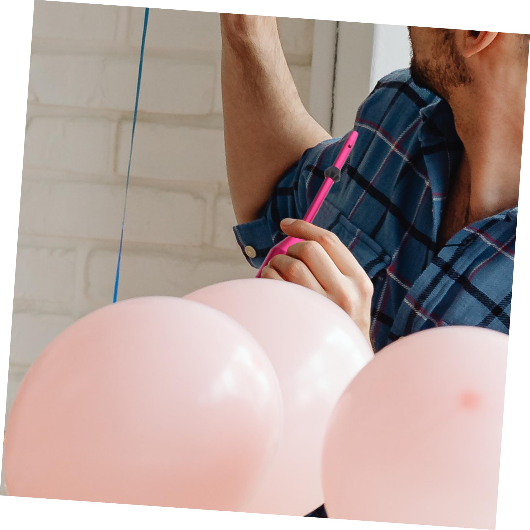 TOYANDONA Kit de Herramientas para Rellenar Globos de Látex Función de Amarre y Material Metálico, Adecuado para Fiestas y Decoraciones Festivas, 1 Set Rápido y Práctico