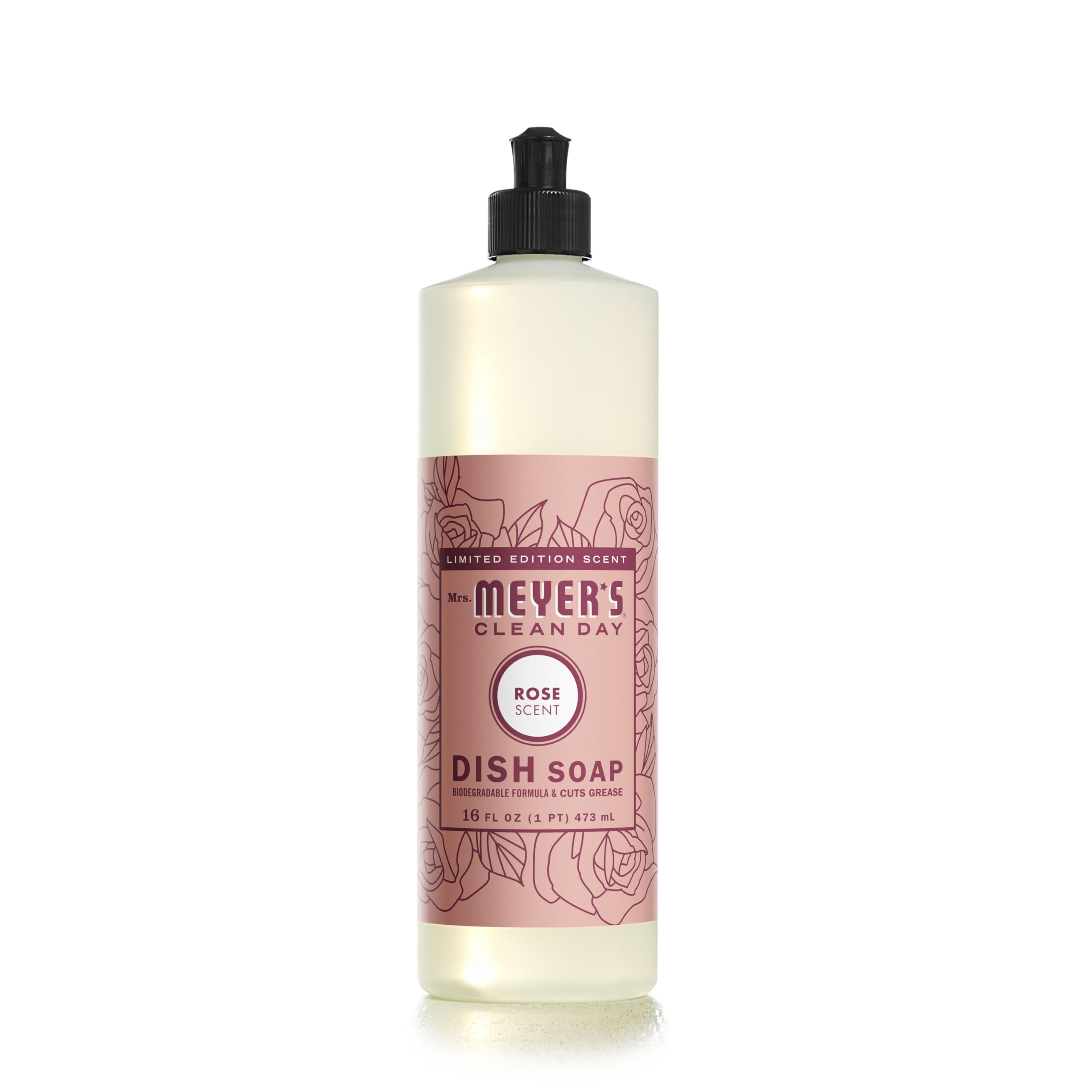 MRS MEYERS CLEAN DAY Liquid Dish Soap Rose 16 fl oz
