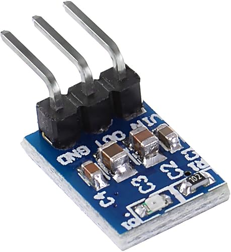 Miniatura 5 de Paquete de 10 3 pines AMS1117-3.3 DC 4.75V-12V a 3.3V Regulador de voltaje reductor de fuente de alimentación módulo Buck 800mA