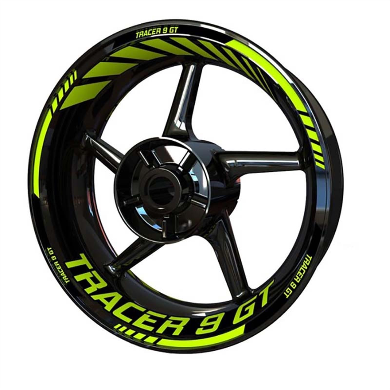 Motorcycle Accessories Front Rear Set Rim Sticker Wheel Decal Hub for Yamaha Tracer 9 900 7 Gt 9gt Decorative(Color5)