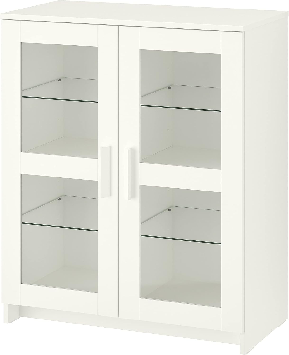 IKEA BRIMNES with Doors, 78x95 cm, Glass/White