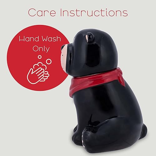 Miniatura 33 de Dolomite - Tarro de cerámica para galletas y dulces de Navidad de 11 x 6.5 pulgadas con tapa hermética: perfecto para recipientes de cocina, Blanco