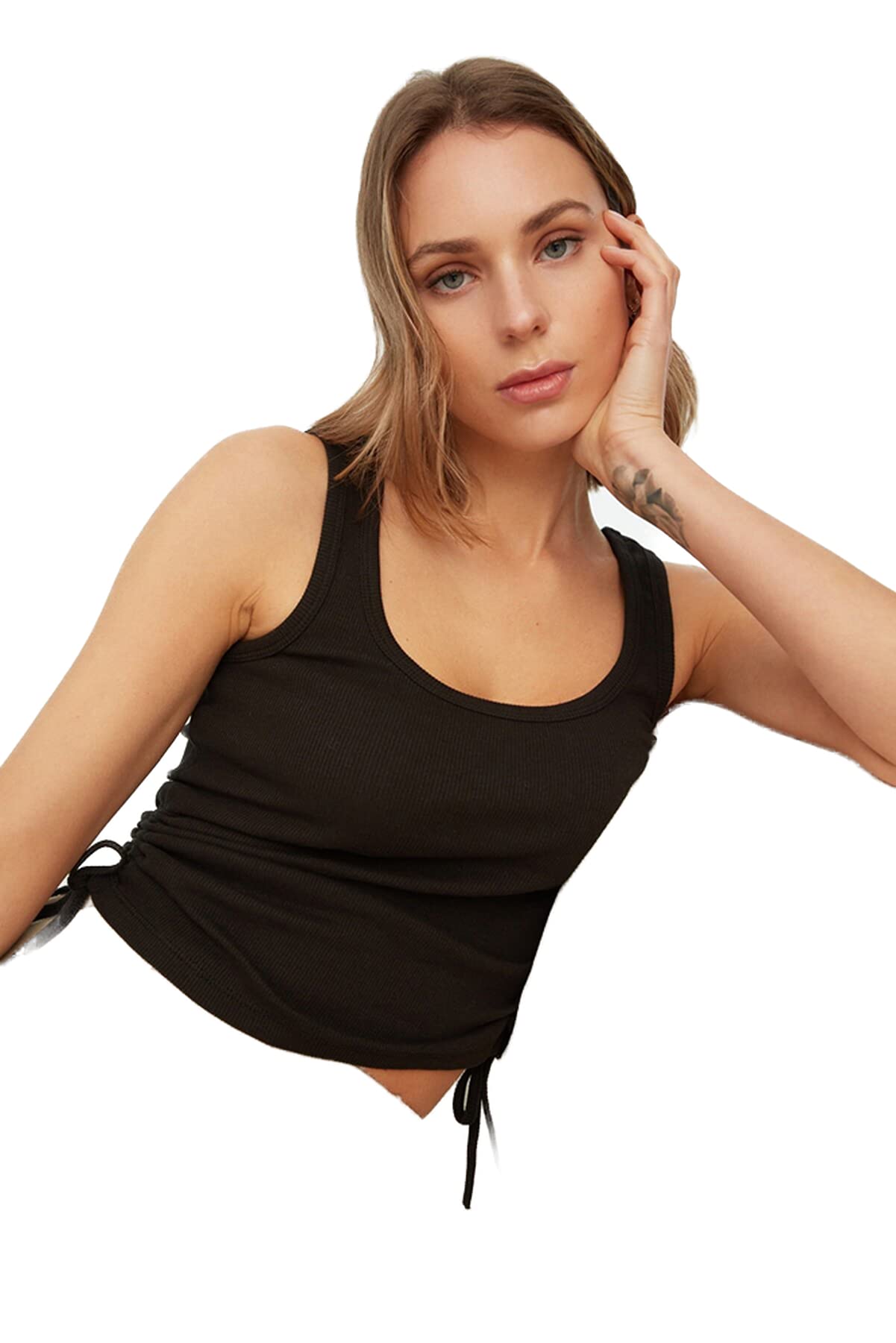 Buy Trendyol Camisole Knitted Co Ord Set In Grey | 6thStreet Kuwait