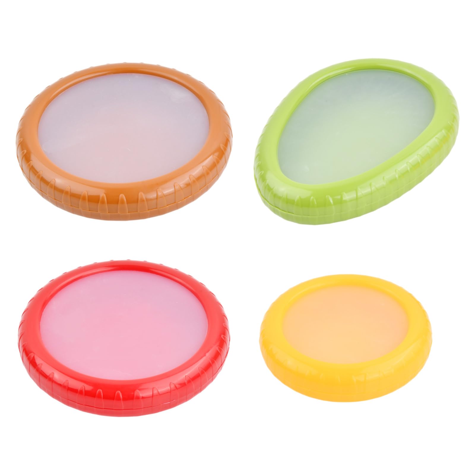Merzio Reusable Stretch Pods for Fruit and Veg, Fresh Food Storage Containers for Avocado Onion Tomato, Stackable Fridge Organisers, Sustainable Zero Waste Produce Saver Set
