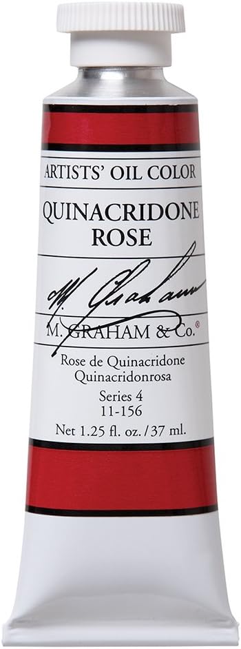 M. Graham 30ml Tube Oil Paint, Quinacridone Rose