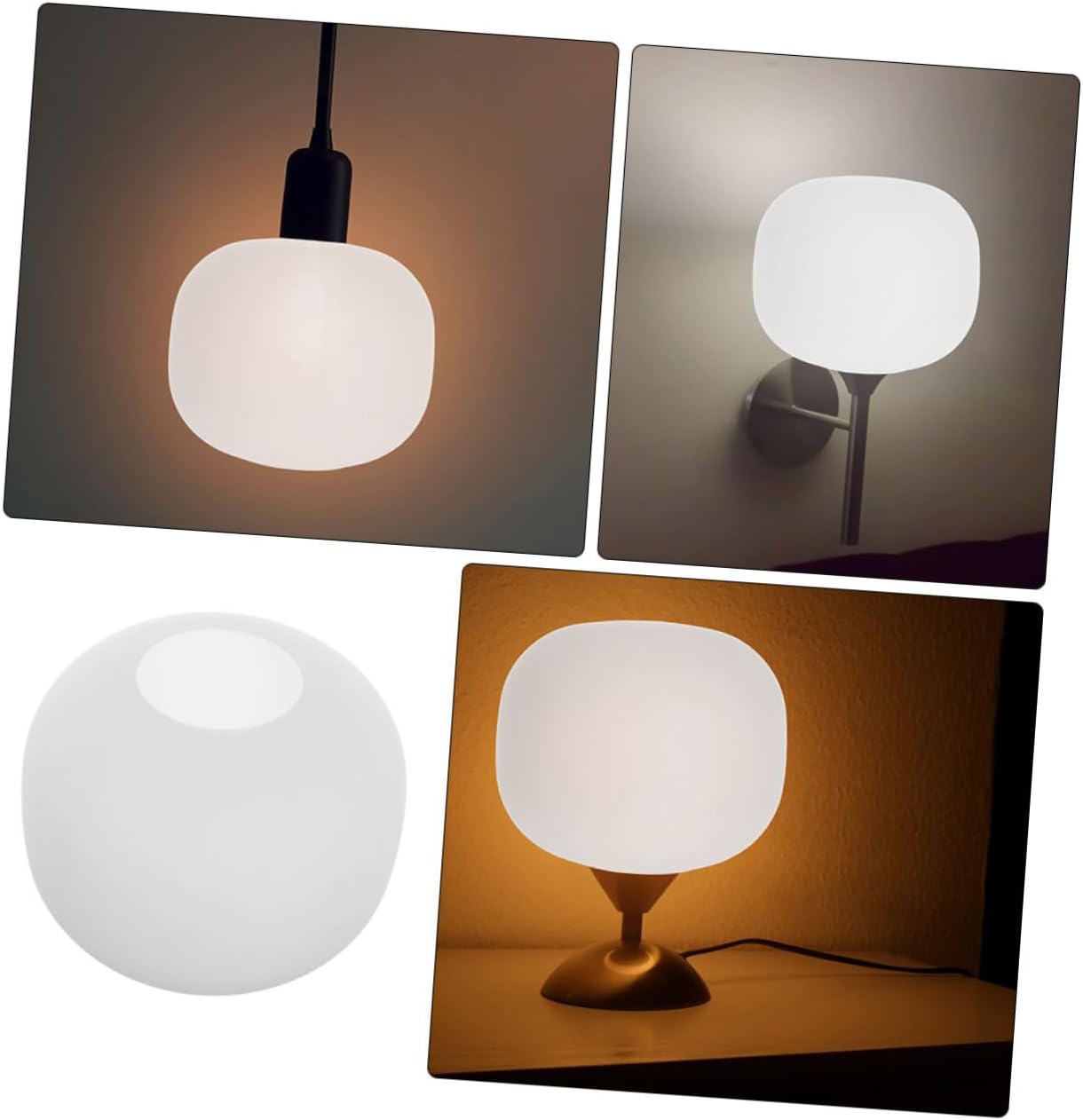 Frosted Glass Lampshade Elegant Opal Globe Cover for Table Lamps for Homes and Offices Easy Installation Modern Design Versatile Lighting