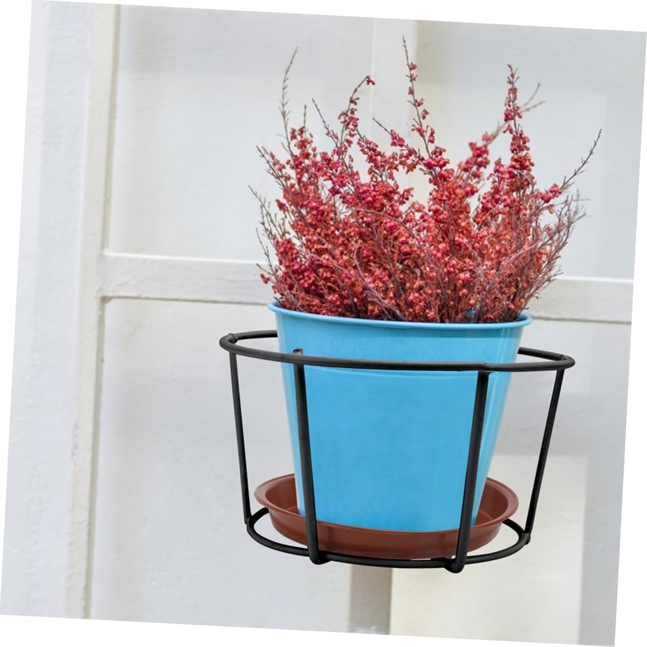 Hemoton 3 Sets Durable Plant Pot Holders for Balcony Sturdy Hanging Flowerpot Racks Gardening Shelves for Use for Succulent Displays