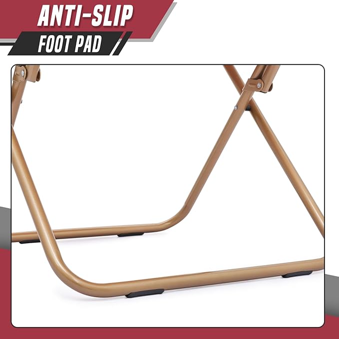 Sillón Plegable Descanso Redondo Peluche Bordó miniatura 10