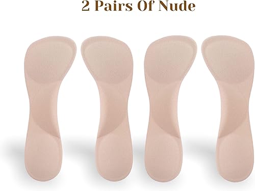 Miniatura 2 de CB - 3 pares de plantillas de soporte de arco de gel de silicona invisibles con inserciones delgadas, absorción de impactos, dolor de arco, alivio