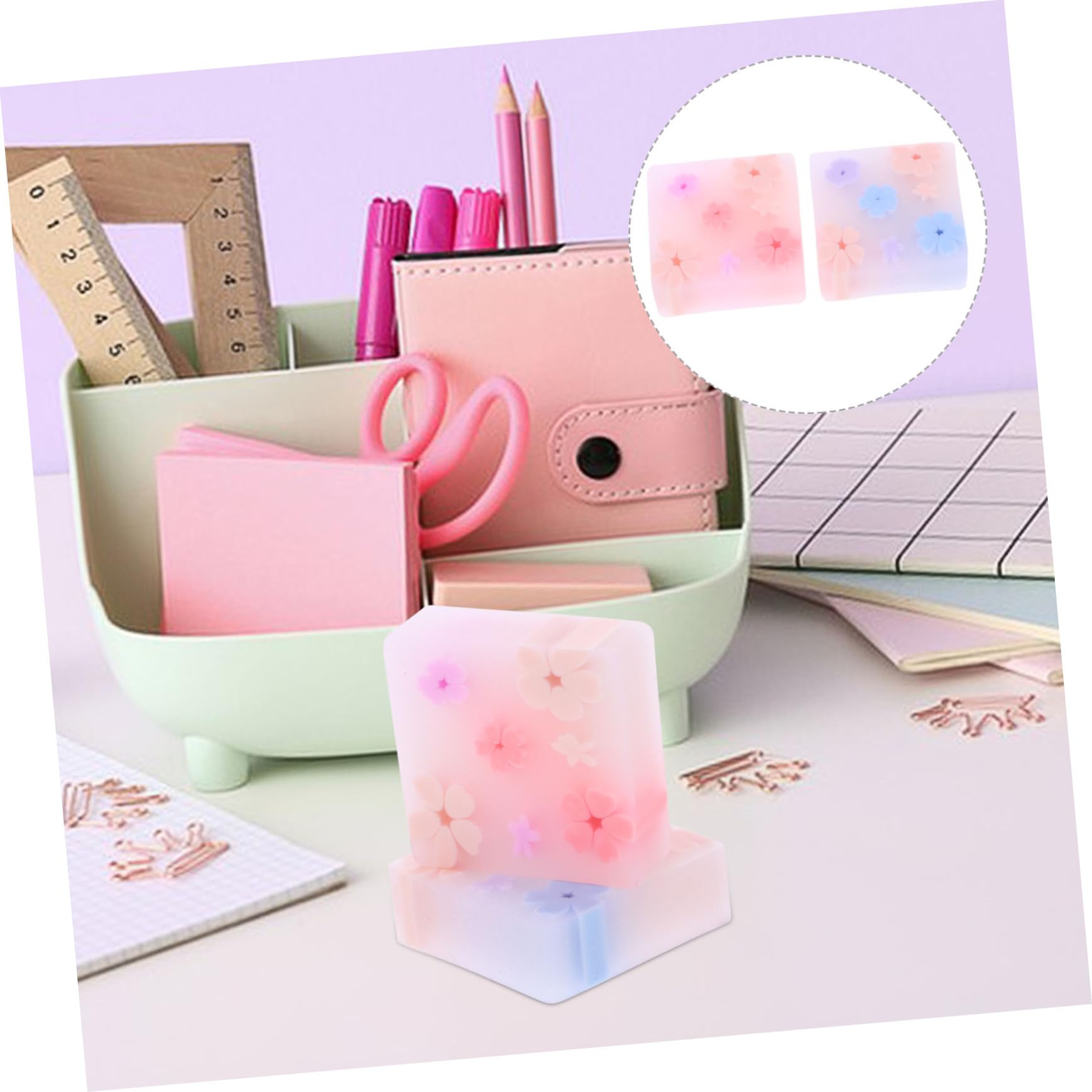 Gomme da Cancellare Jelly Tpr 32 Pezzi, Pack per Studio | Back To School Party, Cancelleria Divertente, Forma di Penna, per Cancellare