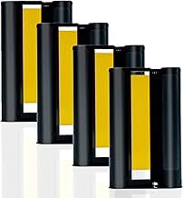 4 Pack Compatible with Liene Amber M100/M200/M110/M210 Ink Cartridges, Print 160 Sheets Paper 10x15cm(4"x6") for Thermal Sublimation Printer, Antioxidant(without Photo Paper)