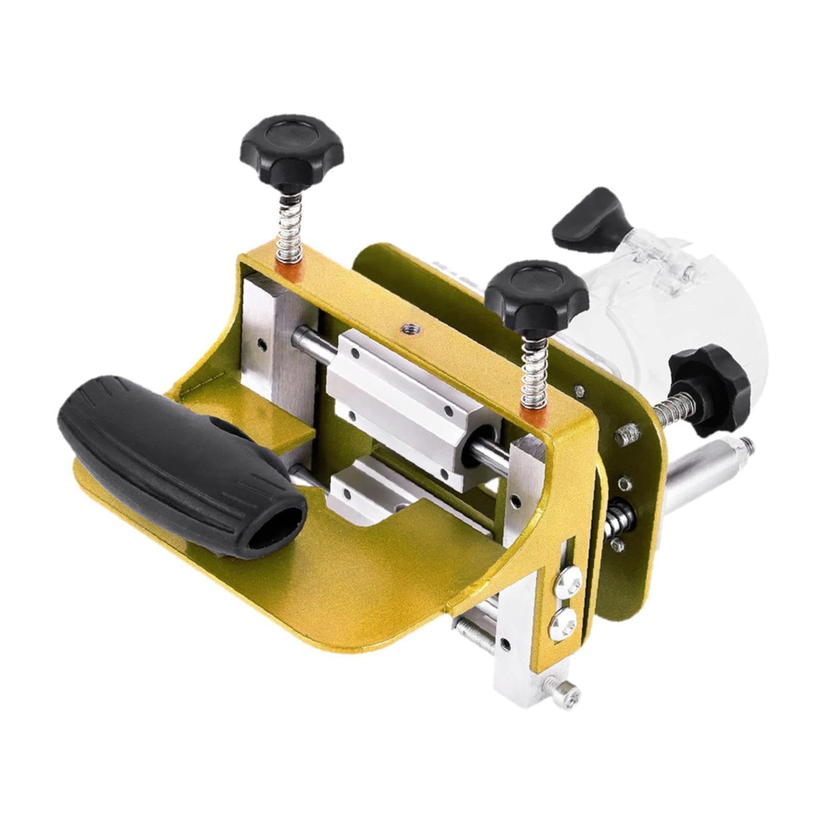 Harilla Mortasatrice Jig 2 in 1 Multifunzione Portatile Lavorazione Del Legno Stozzatrice Legno Trimmer Router Strumento per Armadio Armadio Libreria