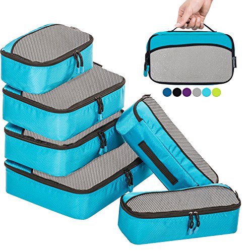 ZOMAKE 6 Set Packing Cubes for Travel - Lightweight Luggage Packing Organizer Travel Accessories