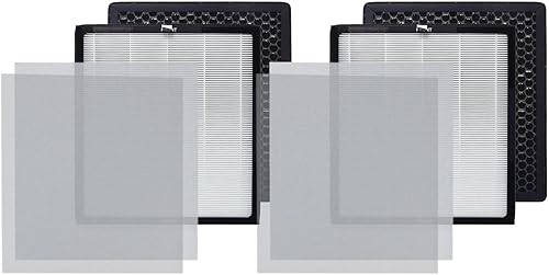 PUREBURG Europa - Juego de filtros HEPA de repuesto compatibles con purificadores de aire Afloia Europa, H13 de 3 etapas de filtración de carbón