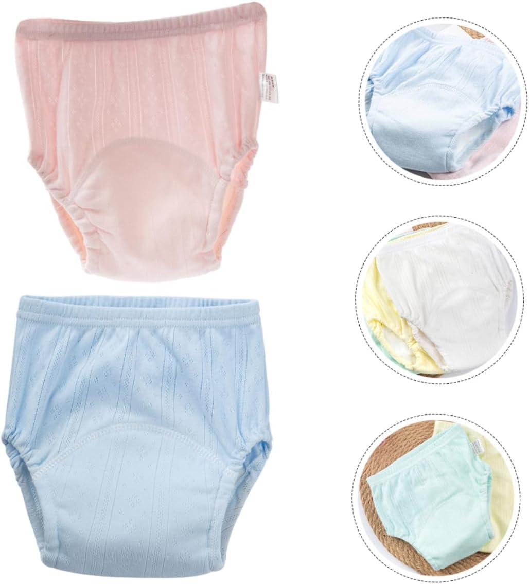 BESPORTBLE 2pcs Cotton Potty Training Pants for Months Girl Reusable Washable Diaper Pants Boy Girl Necessities