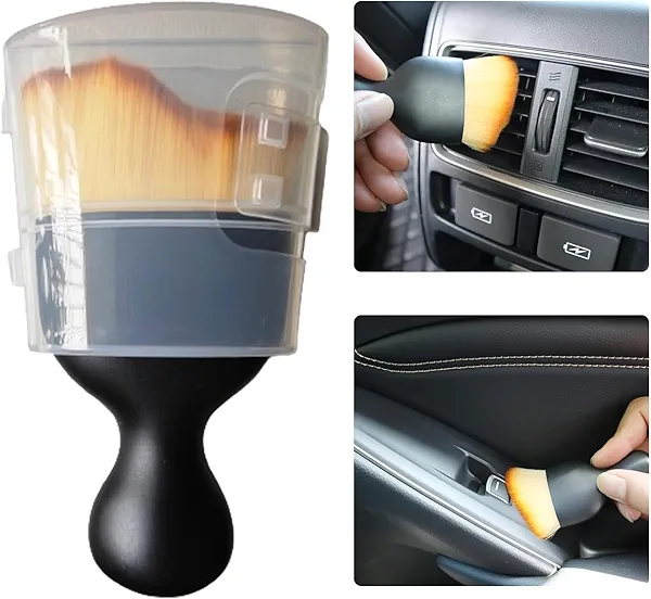 Car Interior Detailing Brush Soft Bristle Detail Brushes,Dash Duster Cleaning Brush,Car Accessories for Women,Interior Cleaning Tool for Automotive,Truck,SUV,RV