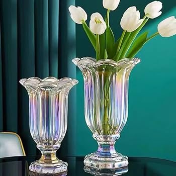 イタリア製　ガラス　フラワーベース　花瓶 オブジェ 花器 ビンテージガラス花瓶 Vintage yellow×orange glass flower vase/ビンテージ イエロー