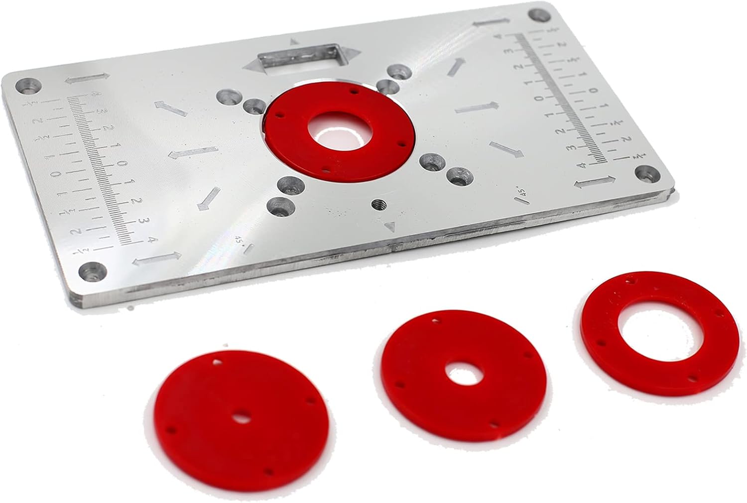 1 Set Router Table Insert Plate, Aluminum DIY Router Table for