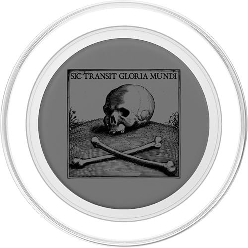 Miniatura 2 de Sic Transit Gloria Mundi Motto Gothic Skull Death Symbol PopSockets PopGrip for MagSafe