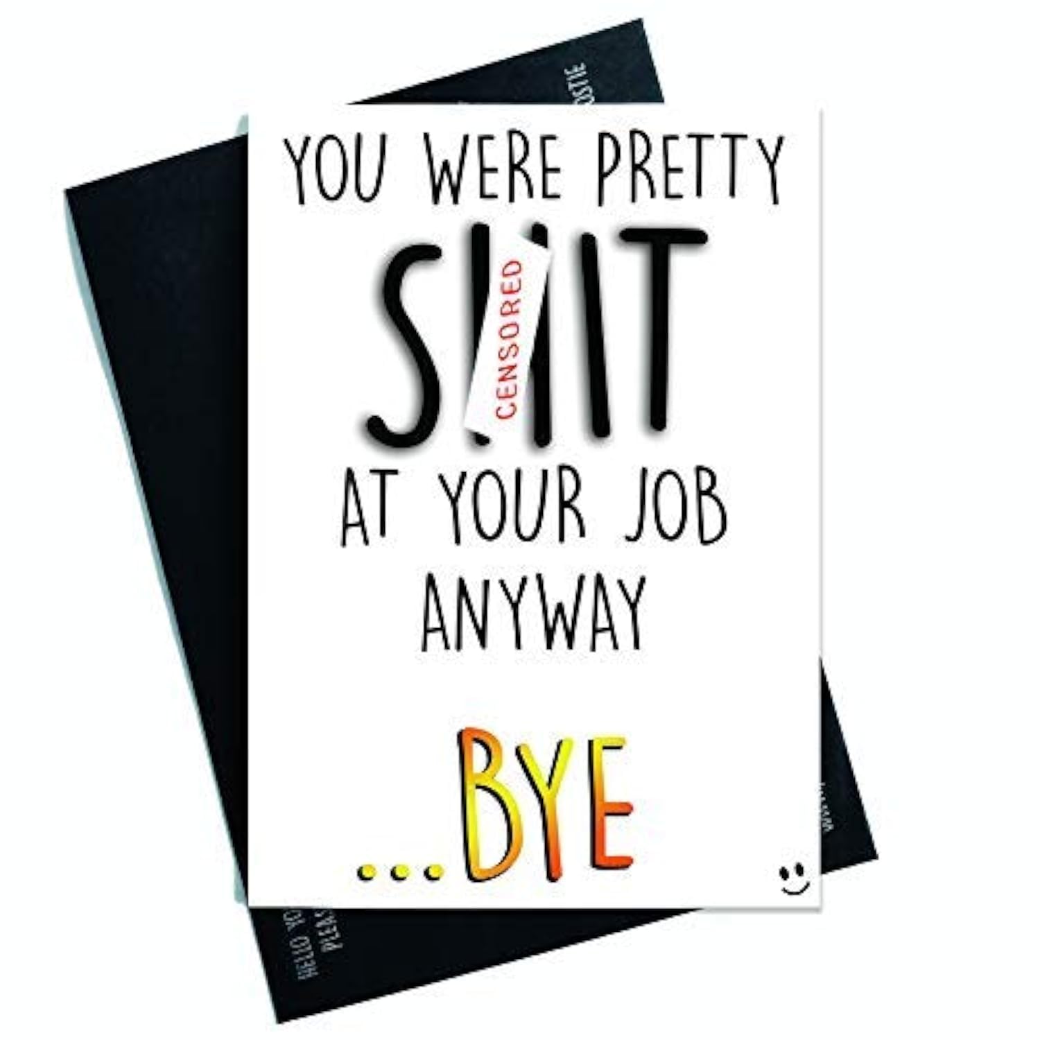 Colleague Cards Funny Colleague Leaving Card Coworker S*it at Your Job Anyway Good Luck Congrats New Job Leaving Funny Card Humour PC518