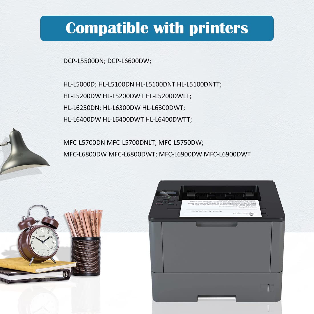 Tamburo DR-3400 DR3400 Compatibile con TN-3430 TN-3480 per Brother HLL5000D HLL5100DN HLL5200DW HLL6300DW DCPL5500DN MFCL5700DN MFCL5750DW DCPL6600DW MFCL6800DW Stampanti