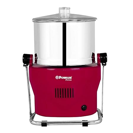 Ponmani Power - 2L Tilting Wet Grinder (Cherry Red)