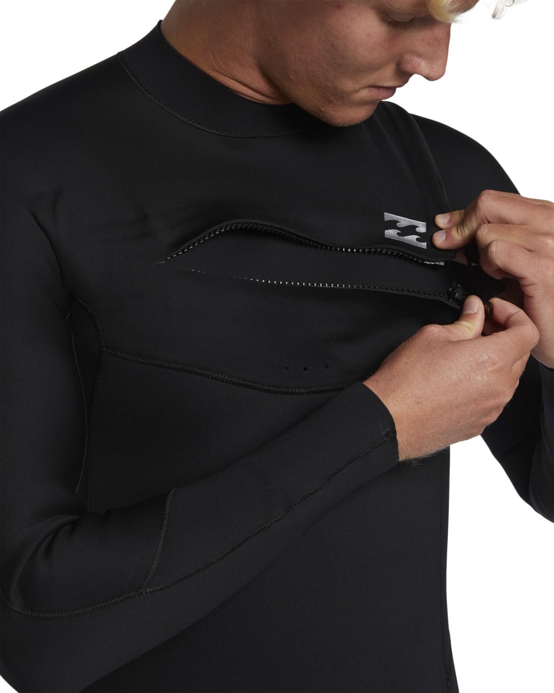 BILLABONG Muta da Uomo con Zip sul Petto da 5/4 mm, a Maniche Lunghe, in Neoprene espanso, parzialmente Riciclata