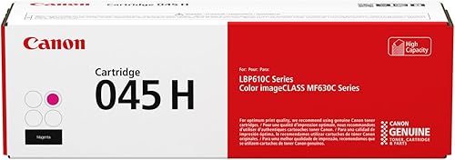 Canon Tóner original, cartucho 045 magenta, alta capacidad (1244C001), paquete de 1 impresora láser a color imageCLASS MF634Cdw, MF632Cdw, LBP612Cdw