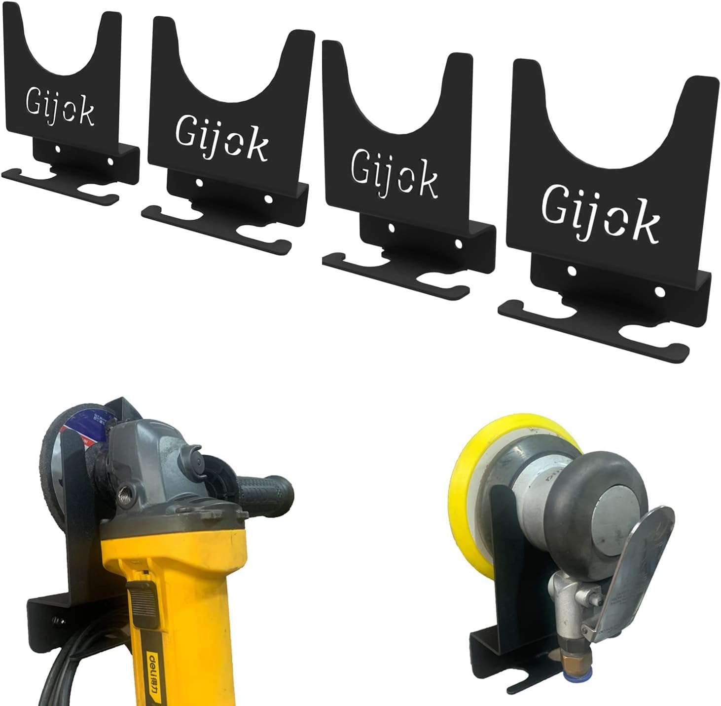 Gijok Angle Grinder Holder Tool Wall mount Bracket for 5inch Grinder