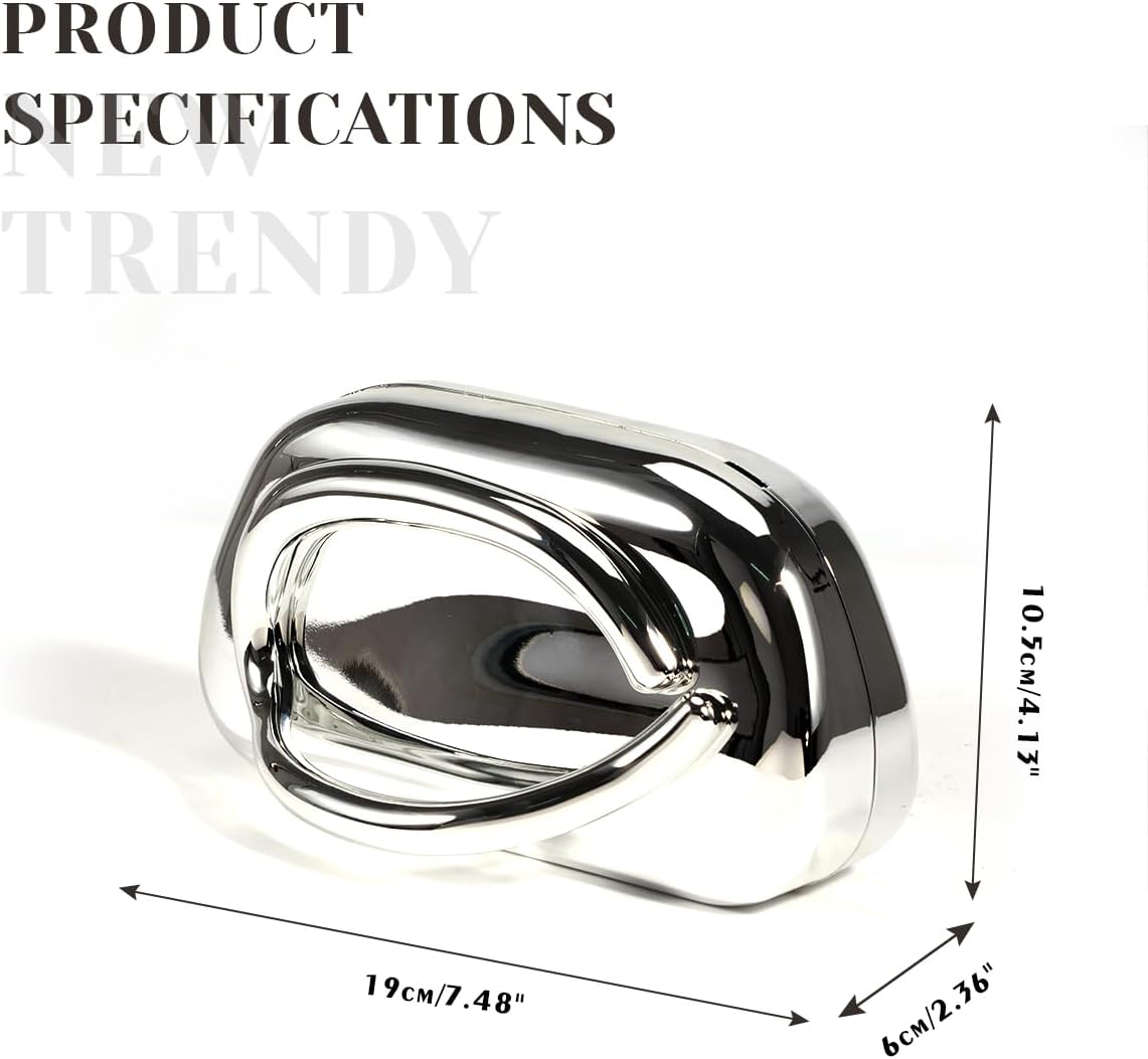 PHILOMENA Evening Clutch Purses Women Acrylic Handbags Metal Handlebars Shoulder Crossbody Bag Wedding Party Casual - Image 6