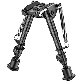 CVLIFE Bipod 6-9 Inch Lightweight Rifle Bipod for M-Rail Attach Directly for Hunting and Shooting (Carbon Fiber)