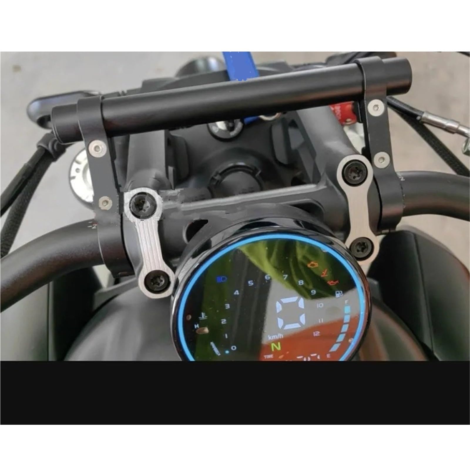 Porta Movil Soporte Navegación para Motocicleta, Soporte para Teléfono, Soporte GPS para Coche, Soporte Extensión para Manillar para Benda LFC700 LFC 700(GPS Bracket)