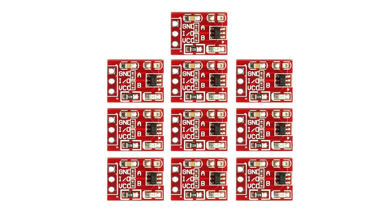 10pc TTP223 Touch Sensor module 1-Channel Capacitive Touch Key Switch Button Self-Locking No-Locking Jog 2.5-5.5V TTP 223 Red ttp223c TTP223-BA6 Chip for rduino Raspberry P DIY Robotics Components kit-image-5