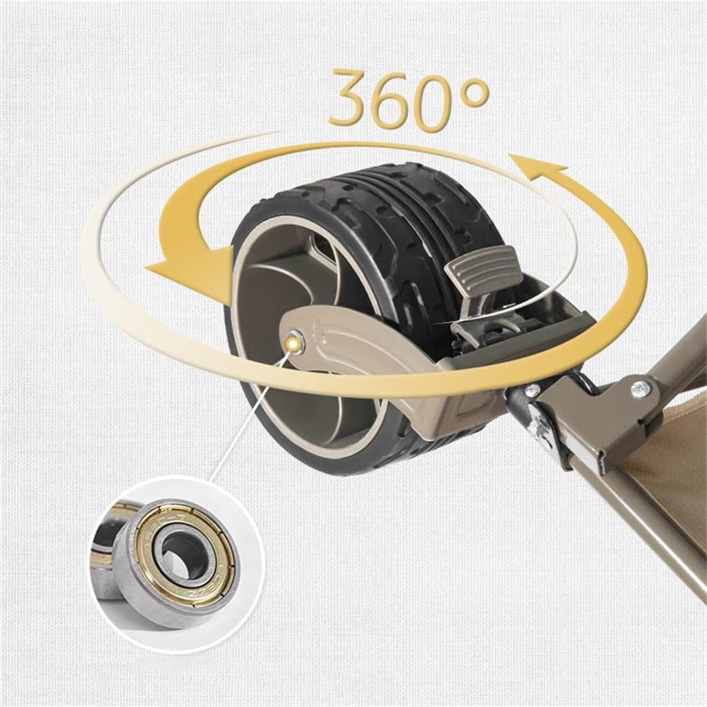Camping Cart 80L Folding Trolley Portable Shopping Pushcart Outdoor Picnic Beach Wagon Trailer Car