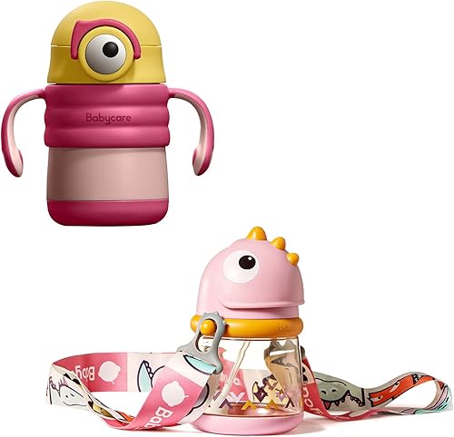 bc babycare Taza de paja y taza para sorber de acero inoxidable Colección Bundle Taza para sorber de acero inoxidable